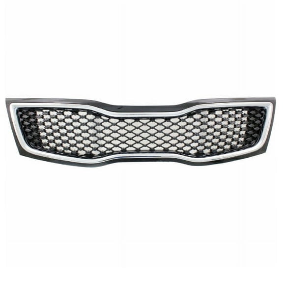 For 14-15 Optima 2.0L & 2.4L Front Grill Grille Assembly Black w/Chrome Molding
