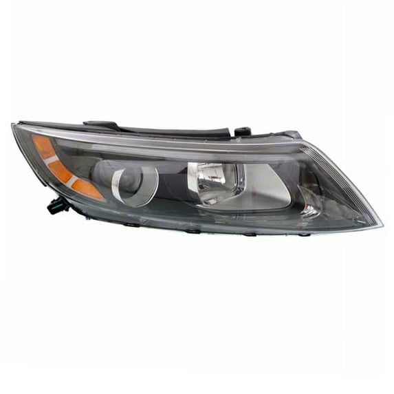 For 14-15 Optima USA Built Front Headlight Headlamp Bulb Black Bezel Right Side