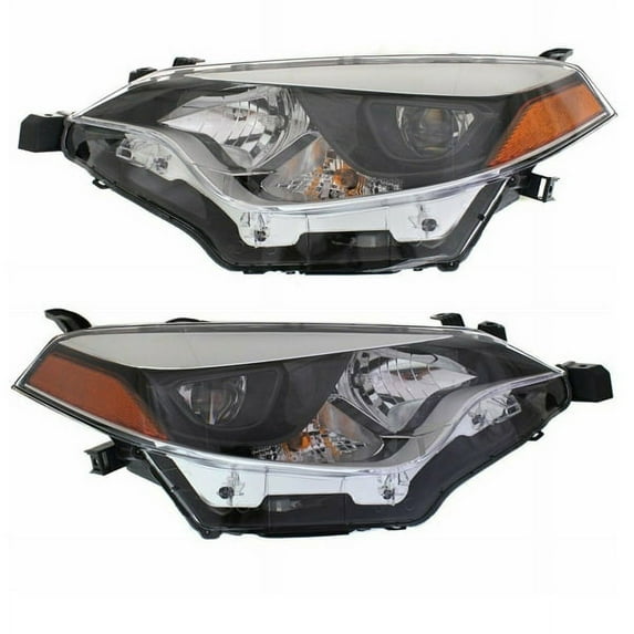 For 14-16 Corolla Front LED Headlight Headlamp Head Light Lamp w/Bulb SET PAIR