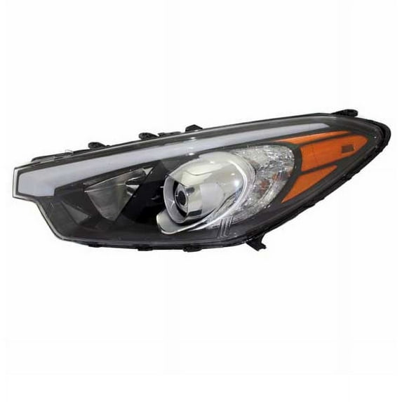 For 14-16 Forte LX Headlight Headlamp w/o LED Position Light w/Bulb Driver Side