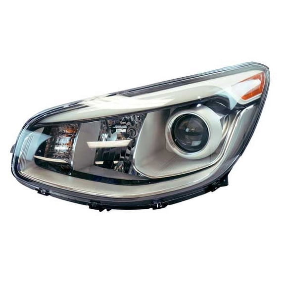 For 14-16 Soul Projector Headlight Headlamp w/o Auto Leveling w/Bulb Driver Side