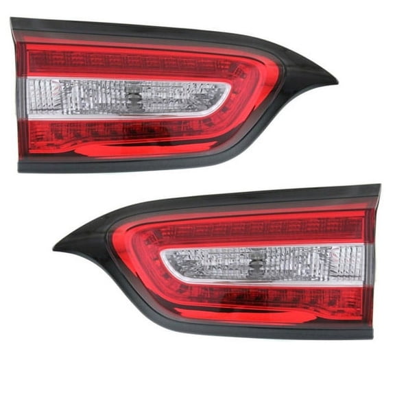 For 14-18 Cherokee Inner Taillight Taillamp Rear Brake Light Lamp Bulb SET PAIR