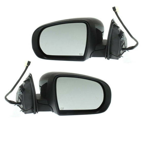 For 14-18 Cherokee Rear View Mirror Power Heated w/Signal & Puddle Lamp Set Pair