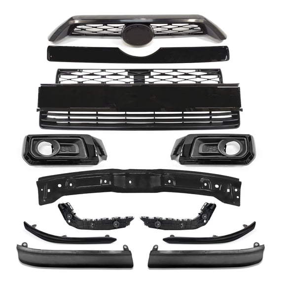 For 14-19 Toyota 4Runner Limited Black Front Bumper Grille Assembly Body Kits
