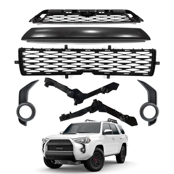 For 14-19 Toyota 4Runner TRD/SR5 Front Bumper Grille Assembly Body Parts Kit
