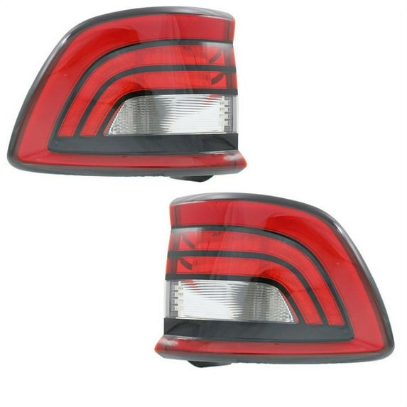 For 14-22 Durango Outer Taillight Taillamp Rear Brake Light Lamp w/Bulb Set Pair