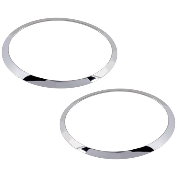 For 14-23 Cooper Front Headlight Headlamp Chrome Bezel Retaining Ring SET PAIR