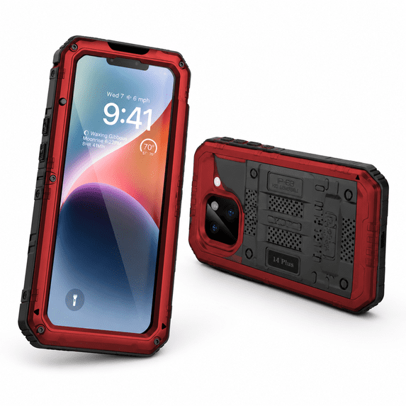 For 14 Plcase Metal Heavy Duty Defender With Built-in Screen Protector ...