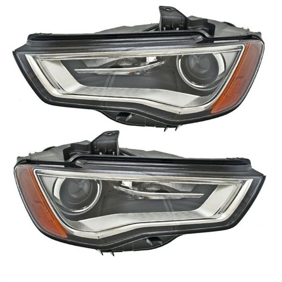 For 15-16 A3 & S3 Xenon Headlight Headlamp w/o Cure Lighting w/o Bulb PAIR SET