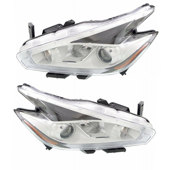 For 15-16 Murano Front Halogen Headlight Headlamp Head Light Lamp Bulb PAIR SET