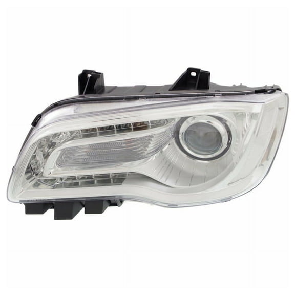 For 15-17 300 Front Halogen Headlight Headlamp Chrome Interior w/Bulb Left Side