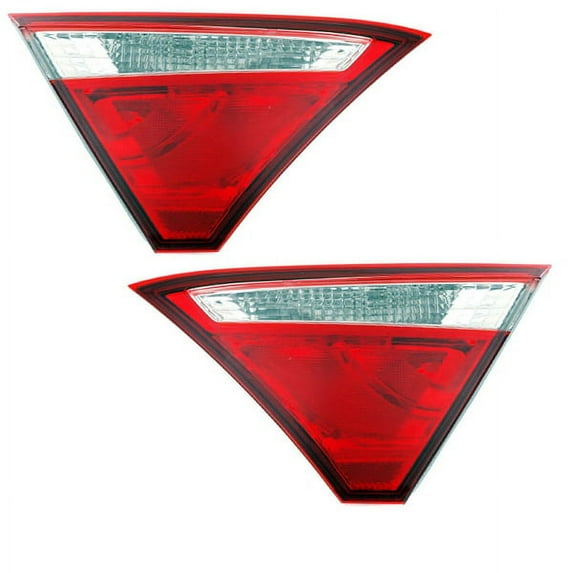 For 15-17 Camry Inner Taillight Taillamp Rear Brake Light Lamp w/Bulb Set Pair