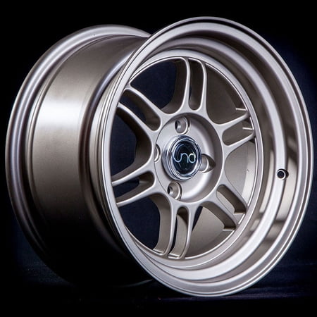 For 15x8 inch (1 Single Wheel Only) JNC Wheels - 15" JNC021 Matte Bronze Rim - 4x100 JNC Wheels-18515356550