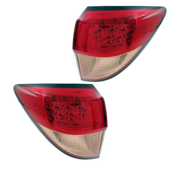 CAPA For 16-18 HR-V Outer Taillight Taillamp Rear Brake Light Tail Lamp Set Pair