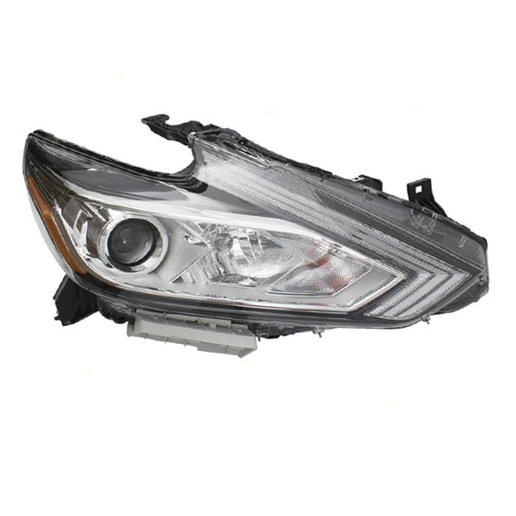 For 16-18 Altima Front Halogen Headlight Headlamp Chrome Bezel w/Bulb Right Side