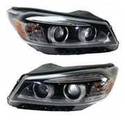 For 16-18 Sorento Front Halogen Headlight Headlamp w/LED Accent Light SET PAIR