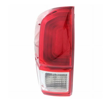 For 16-20 Tacoma Pickup Truck Taillight Taillamp Rear Light Red Bezel Left Side