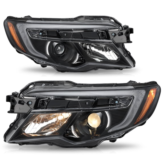 For 16-21 Honda Pilot/17-20 Ridgeline Halogen W/O LED DRL Headlights Pair