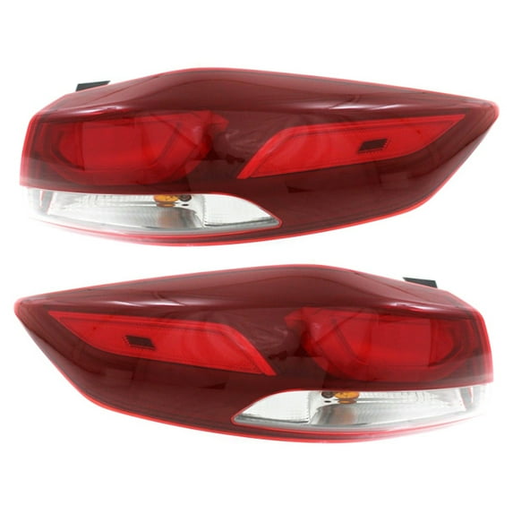 For 17-18 Elantra USA Built Outer Taillight Taillamp Tail Light w/Bulb Set Pair