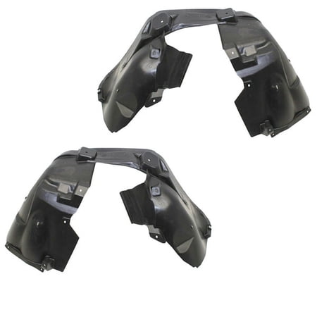 For 17-19 Compass MP Front Splash Shield Inner Fender Liner Plastic SET PAIR