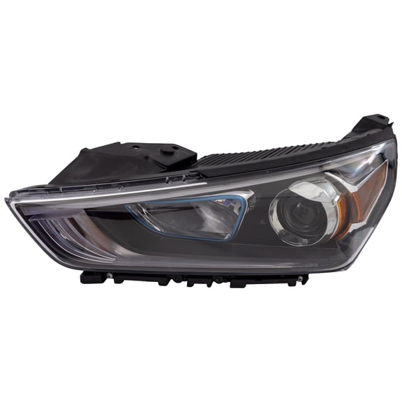 For 17-19 Ioniq Hybrid Halogen Headlight Headlamp Head Light w/Bulb Driver Side