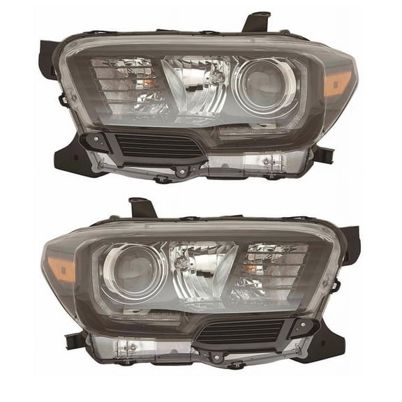For 17-19 Tacoma Front Headlight Headlamp w/LED Daytime Running Light SET PAIR
