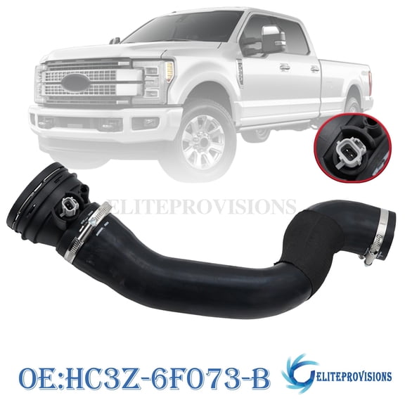 For 17-22 Ford Powerstroke HC3Z-6F073-B Intercooler CAC Tube and Air Temp Sensor
