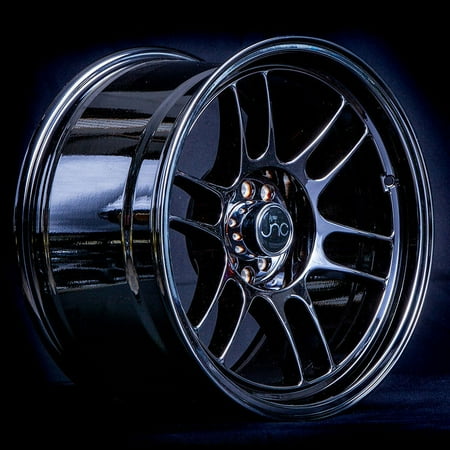 For 18x9.5 inch (1 Single Wheel Only) JNC Wheels - 18" JNC021 Black Chrome Rim - 5x114.3 JNC Wheels-18515348102
