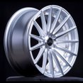 thumbnail image 1 of For 18x9.5 inch (1 Single Wheel Only) JNC Wheels - 18" JNC042 Silver Machined Face Gold Rivet Rim - 5x112 JNC Wheels-32112641932, 1 of 2