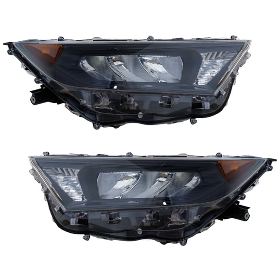 For 19-22 RAV4 LE Front Headlight Headlamp Head Light Lamp w/o Bulb SET PAIR
