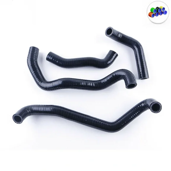 For 1985-1986 HONDA ATC250R ATC 250 R Black Silicone Radiator Coolant Hoses Kit