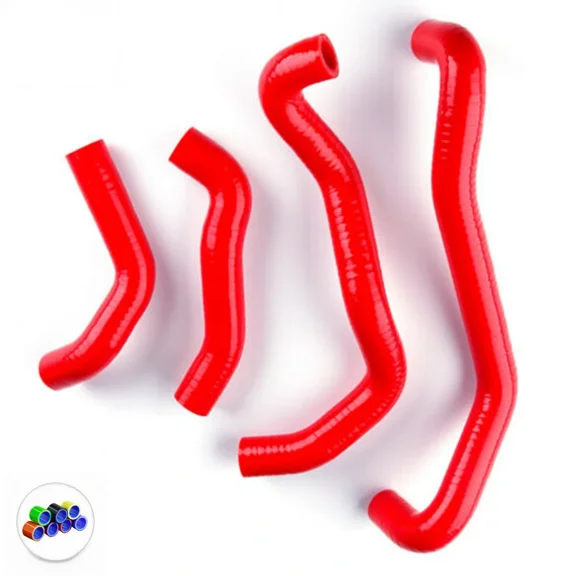 For 1985-1986 HONDA ATC250R ATC 250 R RED Silicone Radiator Coolant Hoses Kit