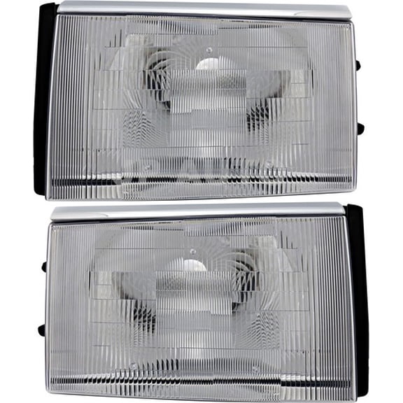 For 1986-1989 Volvo 244 245 240 Headlight Halogen Set Driver and Passenger Side