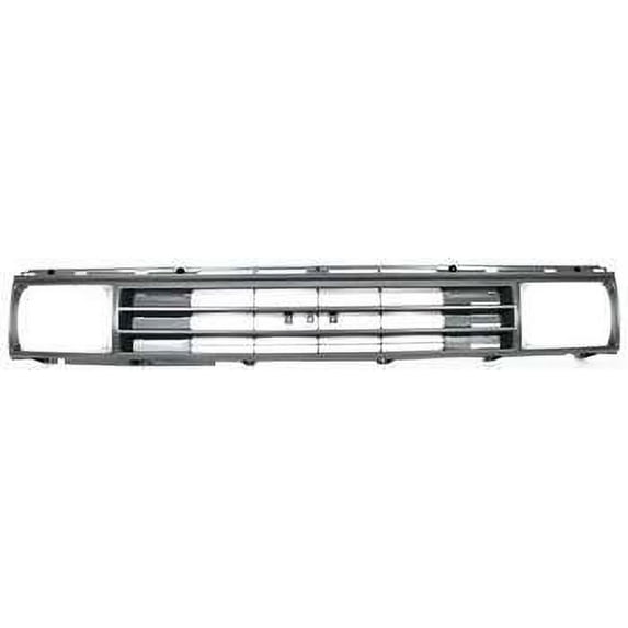 For 1987-1988 Pickup Grille Assembly Silver & Black Plastic TO1200108 5310089118