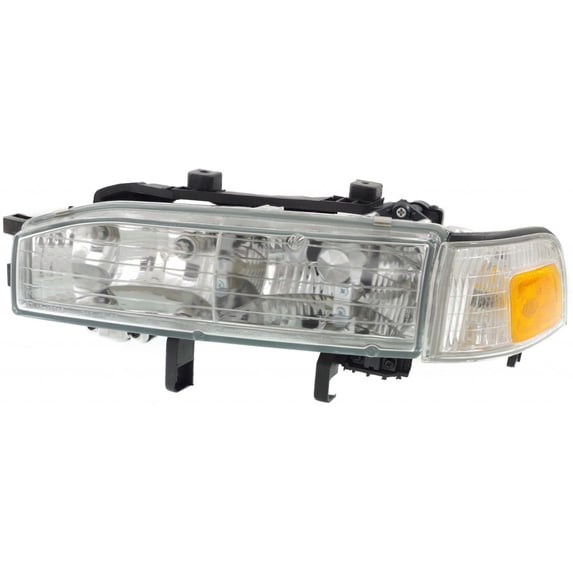 For 1990 1991 Honda Accord Headlight Driver Side HO2502104 includes park/marker lamp - replaces 33150-SM4-A02