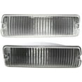 thumbnail image 1 of For 1991-1993 D150 Turn Signal Light Front Clear Plastic SET PAIR, 1 of 5