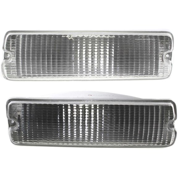 For 1991-1993 D150 Turn Signal Light Front Clear Plastic SET PAIR