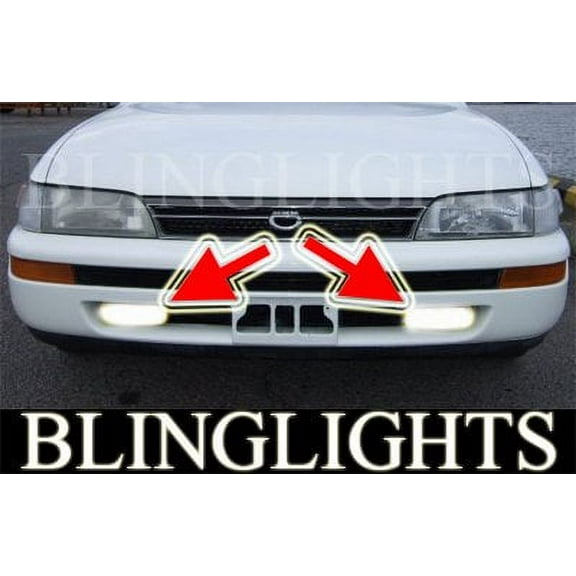For 1992 1993 1994 1995 1996 1997 Toyota Corolla se ltd Xenon Fog Lamps Driving Lights Foglamp Foglight