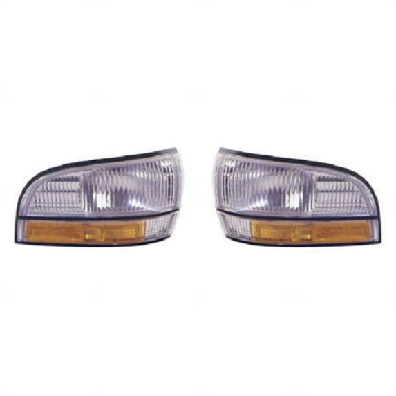 For 1992-1996 Buick Lesabre Pair Side Marker Lights Driver and Passenger Side Unitw/corner lamp GM2550136 GM2551136 | 16512673 16512674