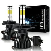 For 1992-2003 Honda Civic LED Headlight Bulbs 4-side 9003/H4 High Low Beam 2x Bulbs