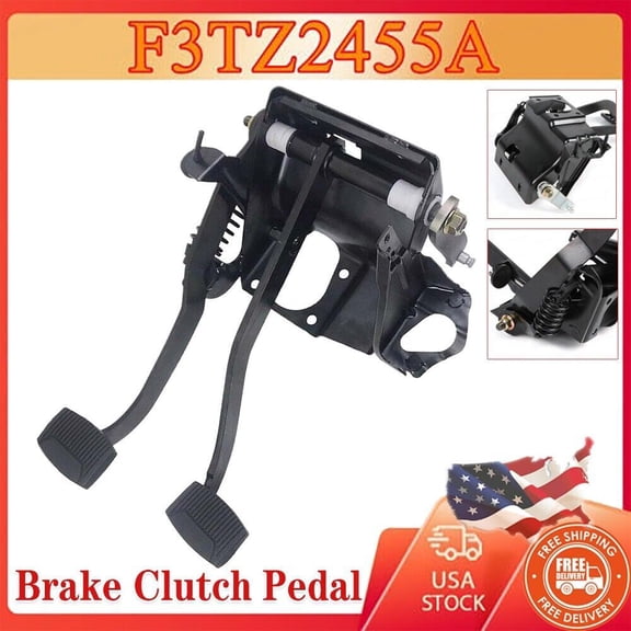 For 1992-96 97 Ford F250 F350 Brake Clutch Pedal Assembly F3TZ-2455-A