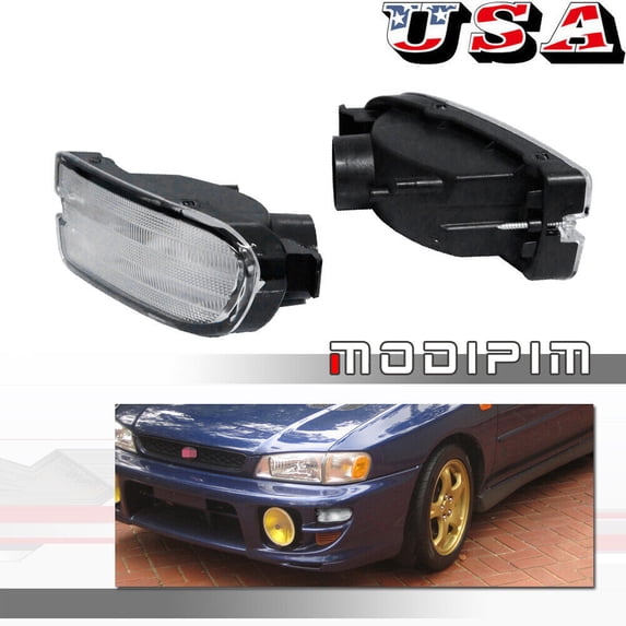 Transparent front corner side parking light 2-piece set suitable for Subaru Impreza 1999 2000 2001-