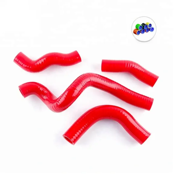 For 1993-1996 Kawasaki KLX650 KLX 650 RED Silicone Radiator Coolant Hoses Kit
