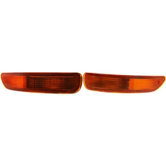 For 1993-1997 Toyota Corolla Sedan/Wagon Signal Light Driver and Passenger Side Pair w/ Bulbs For TO2530103