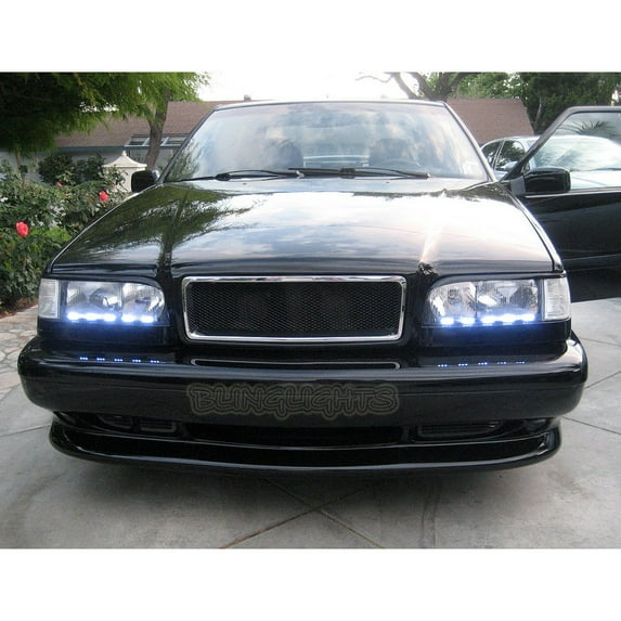 For 1993-1997 Volvo 850 LED DRL Light Strips for Headlamps Headlights Head Lamps Day Time Running Lights
