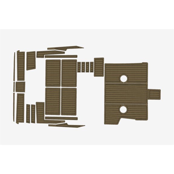 For 1993 Carver Santego 38 EVA Foam Marine Decking, Non-SlipYacht Flooring Mat, 6mm Thick, Durable and Easy to Clean Boat Pad