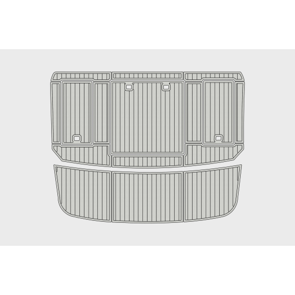 For 1995-1996 Carver 330 Mariner EVA Foam Marine Decking, Non-SlipYacht Flooring Mat, 6mm Thick, Durable and Easy to Clean Boat Pad