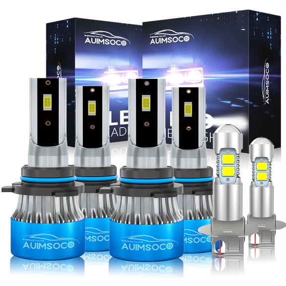 For 1995-1997 Jaguar XJ6 Sedan 4-Door White LED Headlight Hi Lo Fog Light Bulbs