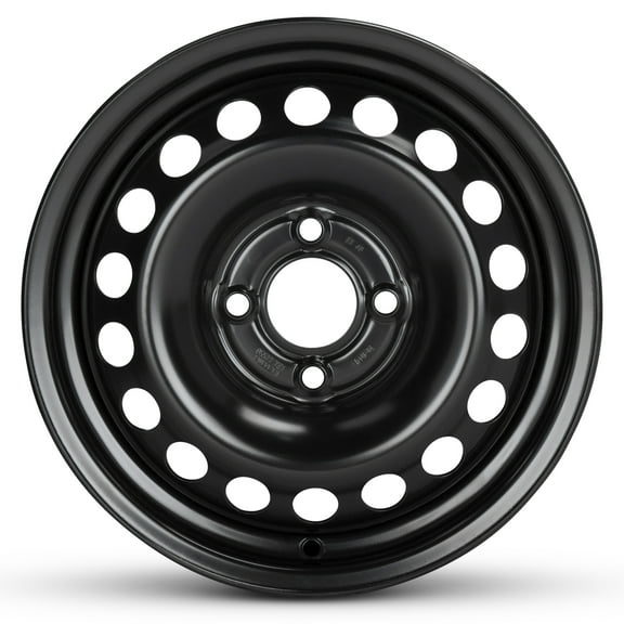 For 1995-1999 Nissan Sentra 14 Inch Painted Black Rim - OE Direct Replacement - Road Ready Car Wheel
