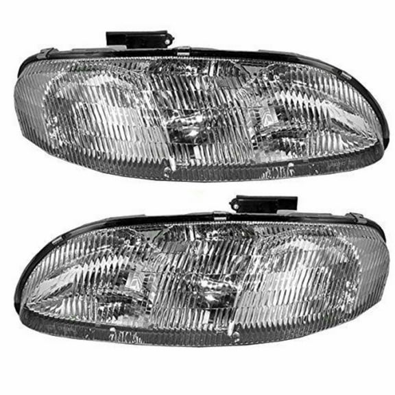 For 1995-2001 Chevy Lumina Headlight Driver and Passenger Side Bulbs Included | DOT Certified | GM2502139 GM2503139 - Replaces 10420375 10420376